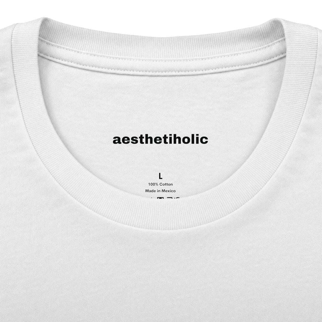 T-shirt col rond en coton unisexe